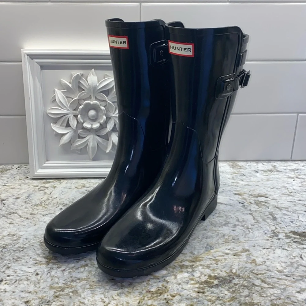 Hunter Original Refined Back Strap boots - Picture 1 of 13